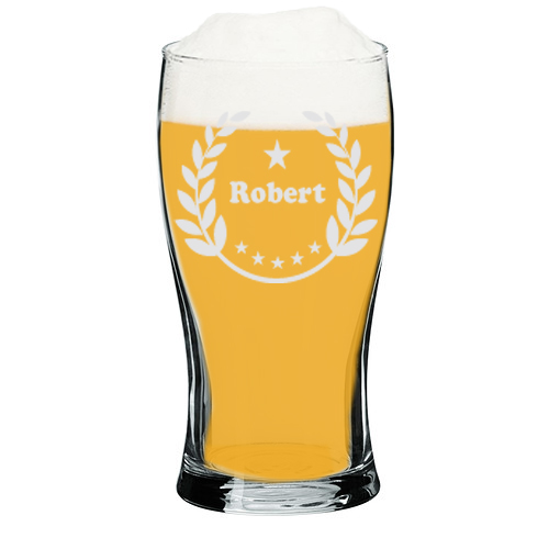 Verre à bière personnalisé avec prénom