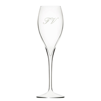 Flûte à champagne gravée