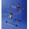 chariot de service plexiglass